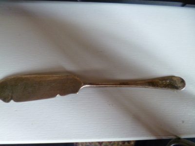 SILVER BUTTER KNIFE 24 GRAM 1912 LONDON GOLDSMITHS & SILVERSMITHS  AND COMPANY - Image 6