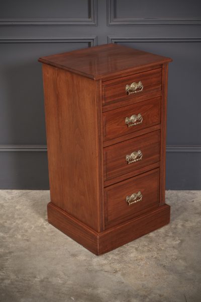 Pair of Late Victorian Walnut Bedside Chests - Image 4