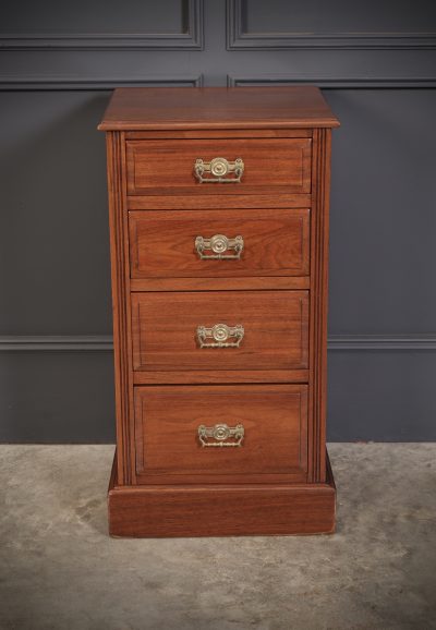 Pair of Late Victorian Walnut Bedside Chests - Image 6