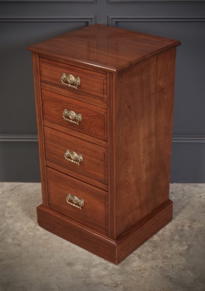 Pair of Late Victorian Walnut Bedside Chests - Image 7