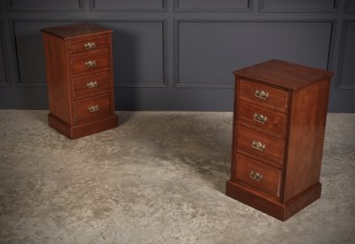 Pair of Late Victorian Walnut Bedside Chests - Image 2