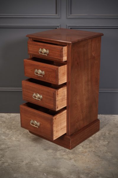 Pair of Late Victorian Walnut Bedside Chests - Image 9