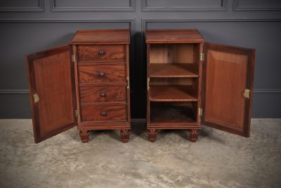 Pair of Regeny Mahogany Bedside Cabinets - Image 6