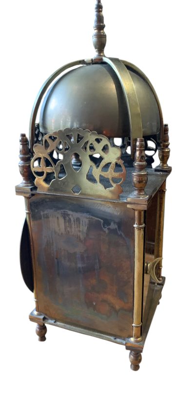 Wonderful Antique Brass Lantern Clock – ca1900 - Image 4