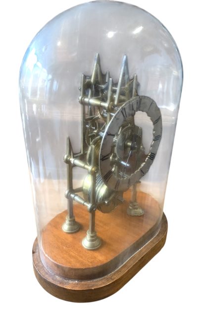 Awesome Victorian Single Fusee Skeleton Mantel Clock – ca1860 - Image 2