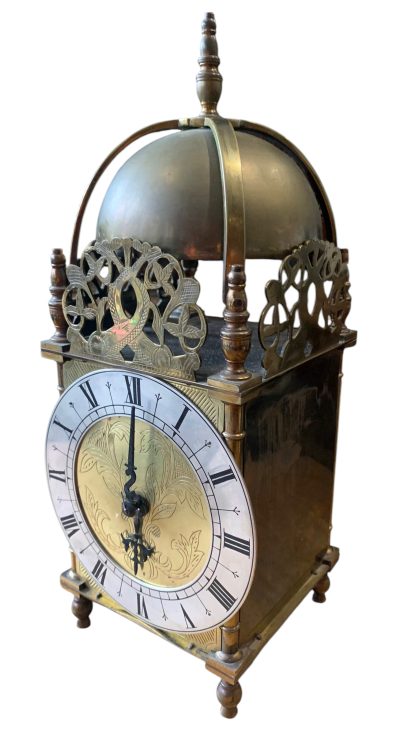 Wonderful Antique Brass Lantern Clock – ca1900 - Image 8