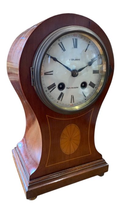 Wonderful Edwardian balloon Shape Mantel Clock – ca1900 - Image 8