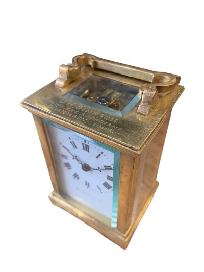 Beautiful Antique Miniature French Carriage clock – ca1900 - Image 8