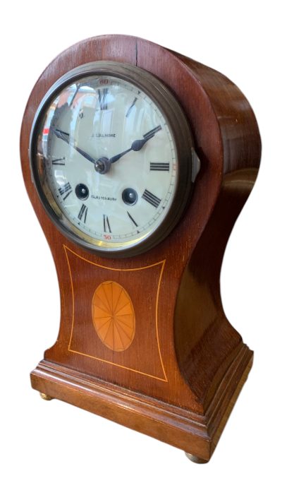 Wonderful Edwardian balloon Shape Mantel Clock – ca1900 - Image 9