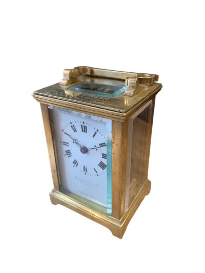 Beautiful Antique Miniature French Carriage clock – ca1900 - Image 9