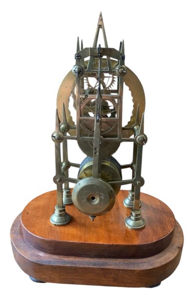 Awesome Victorian Single Fusee Skeleton Mantel Clock – ca1860 - Image 8