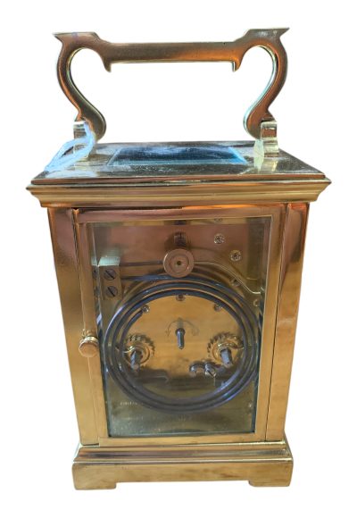 Fantastic Large Antique gong striking Carriage Clock – ca 1900 - Image 3