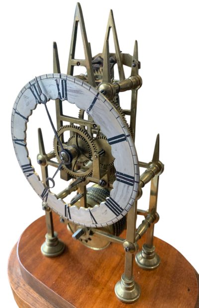 Awesome Victorian Single Fusee Skeleton Mantel Clock – ca1860 - Image 12