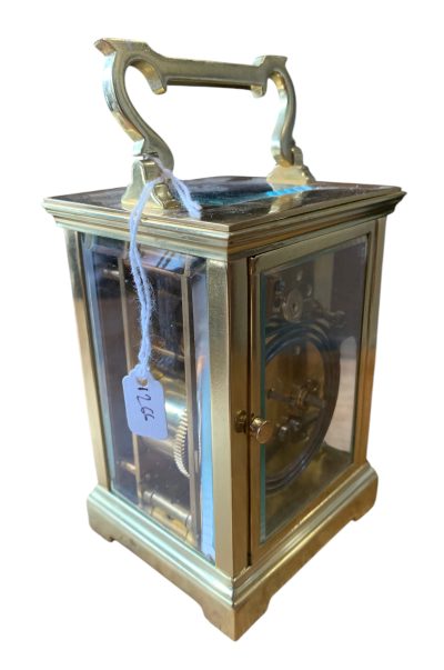 Fantastic Large Antique gong striking Carriage Clock – ca 1900 - Image 4