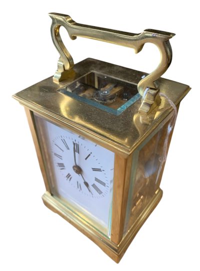 Fantastic Large Antique gong striking Carriage Clock – ca 1900 - Image 6