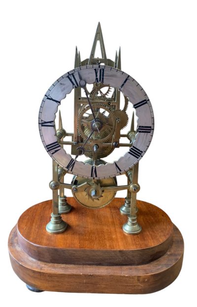 Awesome Victorian Single Fusee Skeleton Mantel Clock – ca1860 - Image 15