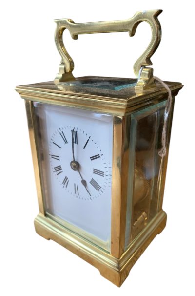 Fantastic Large Antique gong striking Carriage Clock – ca 1900 - Image 7