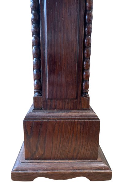 Fabulous Oak Miniature Longcase Mantel Clock – ca1900 - Image 11