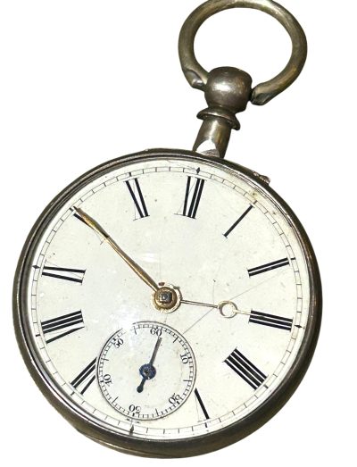 Lovely Victorian Silver Pear shaped case fusee Pocket Watch – Birmingham ca1876 - Image 9