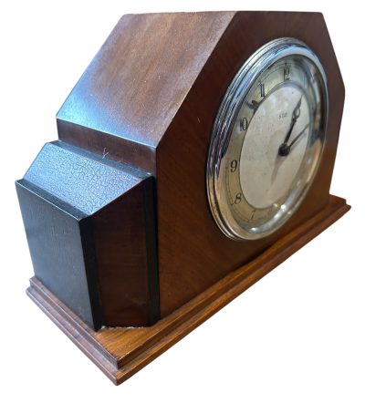 Stylish Art Deco Mantel Clock – 8 Day Clock – ca1940 - Image 6