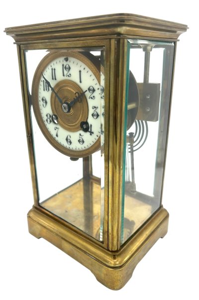 Wonderful French Regulator 4 glass Mantel clock – ca1900 - Image 10