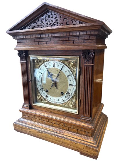 Fabulous Antique Architectural Musical 8-Day Bracket Clock – ca 1900 - Image 4