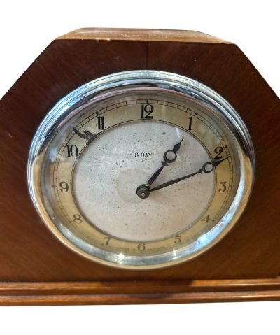 Stylish Art Deco Mantel Clock – 8 Day Clock – ca1940 - Image 9