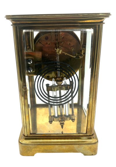 Wonderful French Regulator 4 glass Mantel clock – ca1900 - Image 12