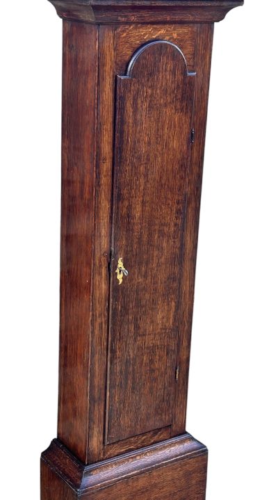 Stunning Oak case Longcase Grandfather Clock - Newark – ca1790 - Image 8