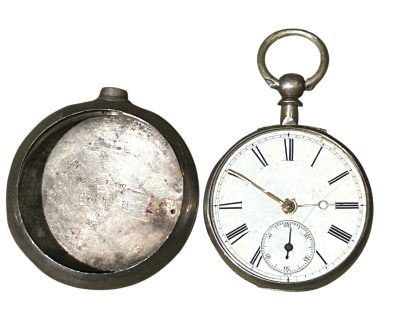 Lovely Victorian Silver Pear shaped case fusee Pocket Watch – Birmingham ca1876 - Image 2