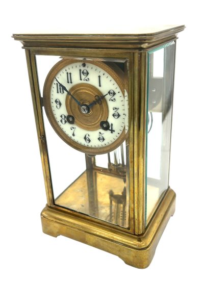 Wonderful French Regulator 4 glass Mantel clock – ca1900 - Image 5