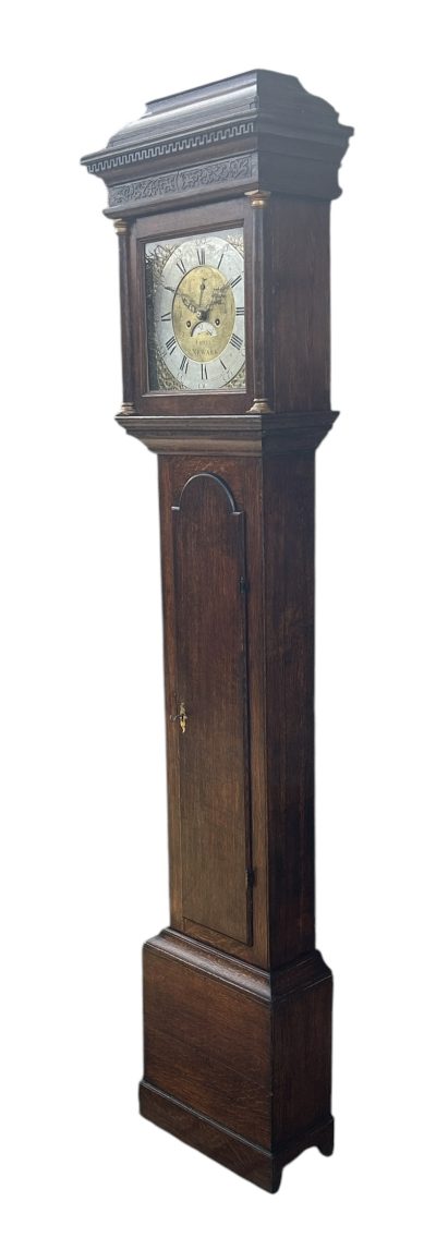 Stunning Oak case Longcase Grandfather Clock - Newark – ca1790 - Image 5