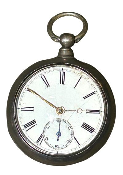 Lovely Victorian Silver Pear shaped case fusee Pocket Watch – Birmingham ca1876 - Image 7