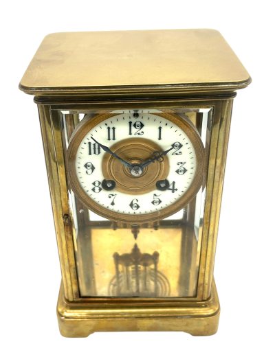 Wonderful French Regulator 4 glass Mantel clock – ca1900 - Image 6