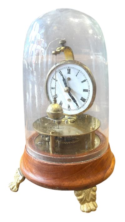 Wonderful Rare Skeleton Swinging Ball Pendulum Mantel clock – ca1890 - Image 5