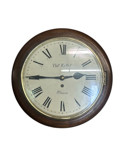 Exquisite English Fusee Drop Dial Wall clock – ca1880 - Image 11