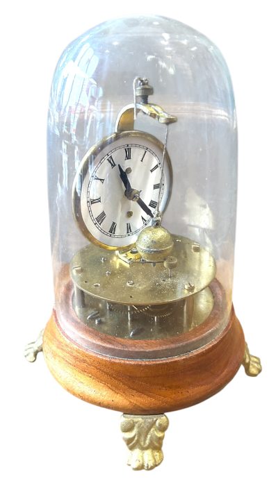 Wonderful Rare Skeleton Swinging Ball Pendulum Mantel clock – ca1890 - Image 7