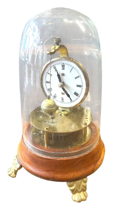 Wonderful Rare Skeleton Swinging Ball Pendulum Mantel clock – ca1890 - Image 4