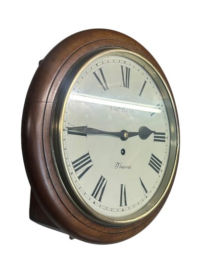 Exquisite English Fusee Drop Dial Wall clock – ca1880 - Image 6