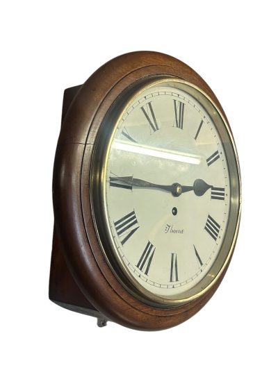 Exquisite English Fusee Drop Dial Wall clock – ca1880 - Image 5