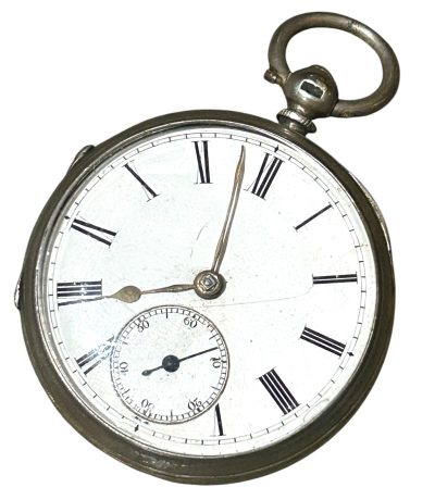 Nice Victorian silver case Fusee Pocket watch – 1891 - London - Image 4