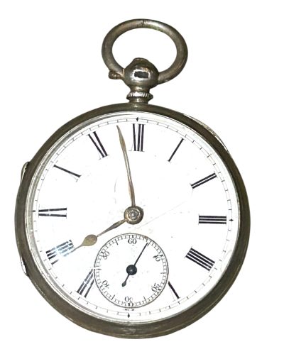 Nice Victorian silver case Fusee Pocket watch – 1891 - London - Image 9