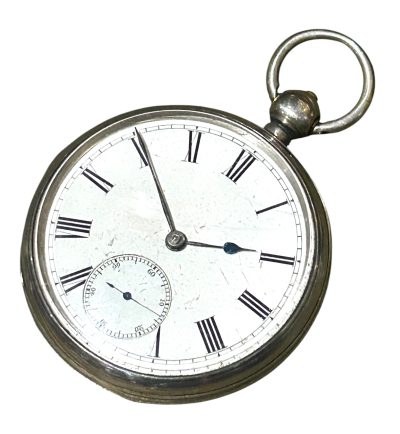 Classic  Victorian Silver case fusee Pocket Watch -ca1880 - Image 4