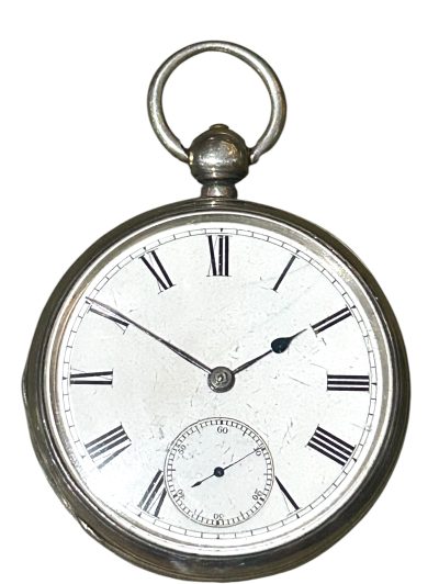 Classic  Victorian Silver case fusee Pocket Watch -ca1880 - Image 10