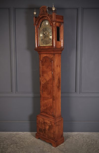 Queen Anne Walnut 8 Day Grandfather Clock - Image 8