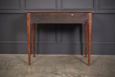 Regency Mahogany Inlaid Bow Front Side Table - Image 10