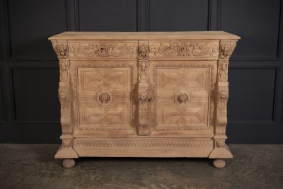 Victorian Carved Oak Sideboard - Image 2