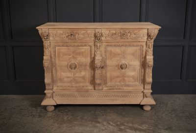 Victorian Carved Oak Sideboard - Image 3