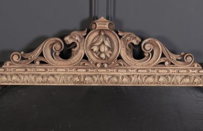 Large Victorian Carved Oak Overmantel Mirror - Image 3