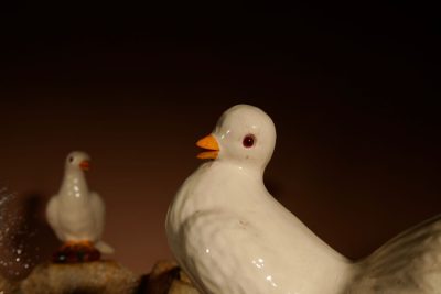 A Unusual Vallauris Ceramic Love Birds And Dolphins Free Standing Centre Fountain. - Image 4